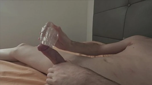 FLO_OH Tries His New Pussy Toy: Deep Insertion, Wet Stroking, and Intense Solo Action in Bed (Part 2)