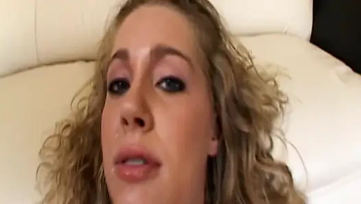 Blonde Babe Bukkake Blowbang Cum Drenched Orgy