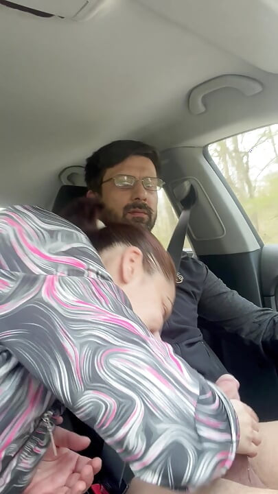 She Couldn’t Wait - MILF Blowjob & Handjob While Driving - Public Car Sex Kingyordanov