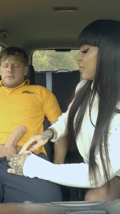 Fake Driving School - Big Boobed Babe Gets Cumshot After Spooning and Cowgirl In Car | Clip 1
