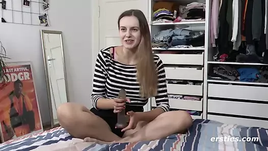 German Studies Student Lauren Rides her Dildo