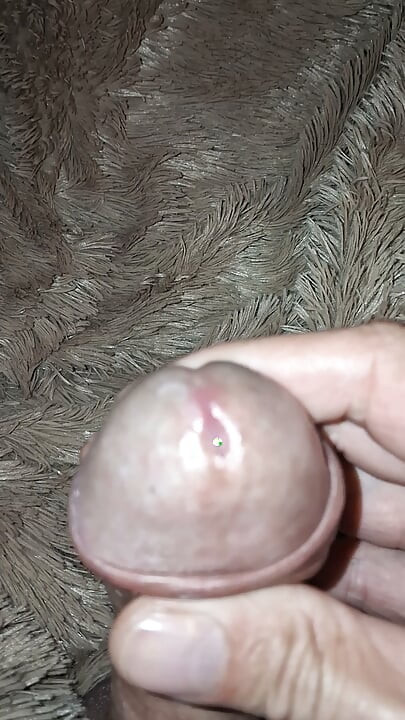 Cumshot from a hard cock