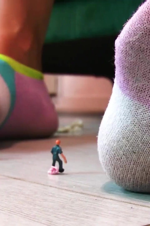 Not aware giantess