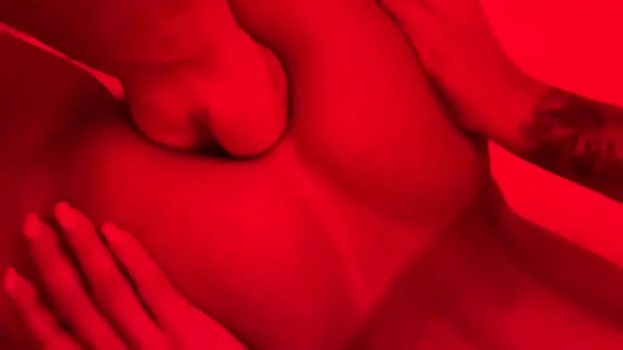 Monika Fox Sloppy Blowjob & Fisting in Red Room