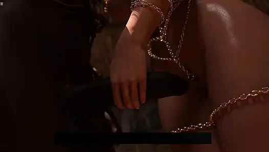 Черный мужик трахает киску милфы Anna и очко с огромными анальными кримпаями