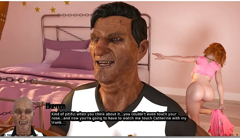 Power Vacuum - gameplay - jeu de rôle - une ado chevauche le visage de Oldman