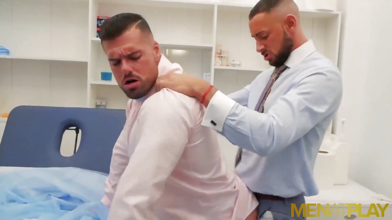 MENATPLAY Suited Gabriel Lunna and Massimo Piano anal fuck