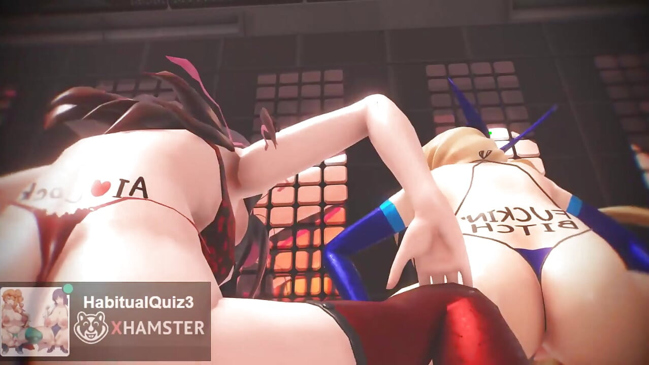 Mmd r18 섹스 댄스 키즈나 아이 & 미라이 아카리 FUCK ME 배드 드래곤 딜도 채터베이트 섹스 게임 헨타우 몰리플워스