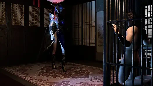 3D Horny Slut Babe Cheating with Big Dick Stranger