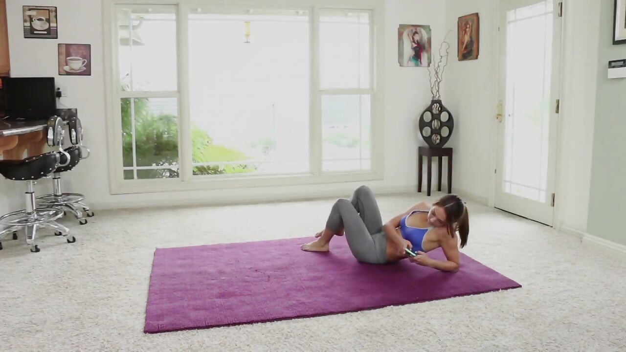 naked yoga session with stepmom - totally hot