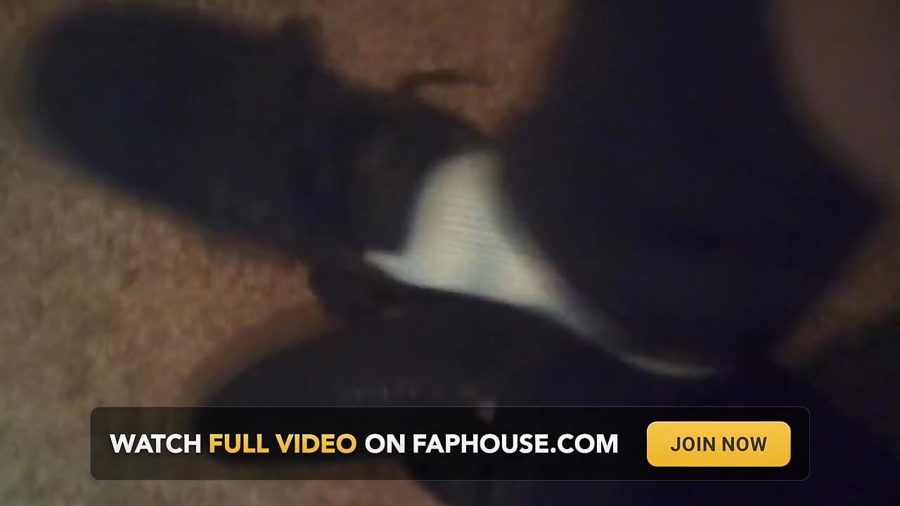 Black Dress Shoes & Cute Fuzzy Striped Dirty Socks (no Audio)