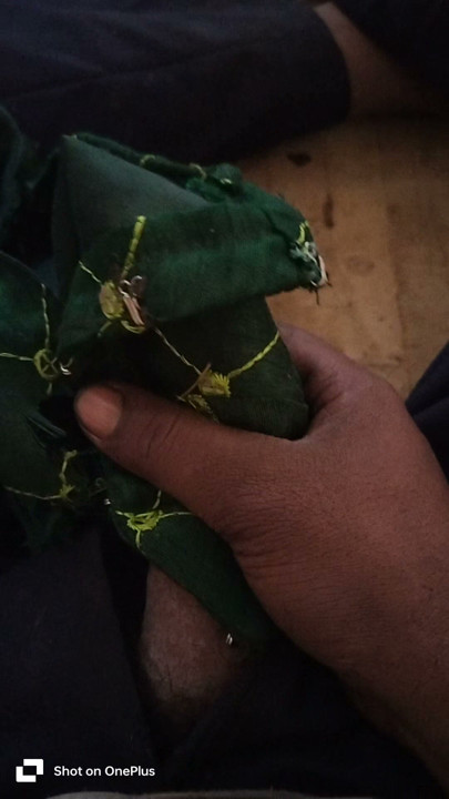 Punch on sister-in-law's blouse