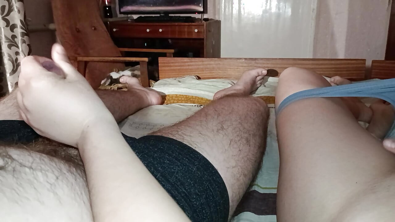 In bed with your stepmother, your night becomes pleasant