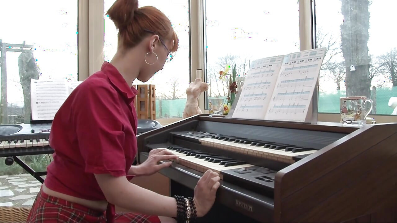 Ginger teen gets fucked by her piano teacher