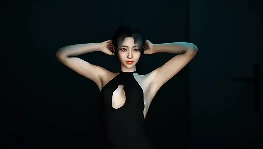 3D супер возбужденной корейской шлюшке трахнул ее очко так жестко большой хуй