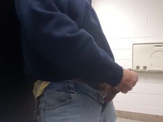 Jerking off at the Urinal