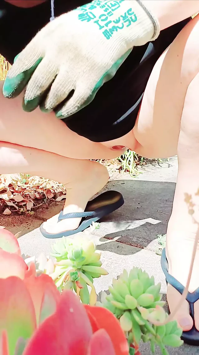 Caring for my plants without my pants