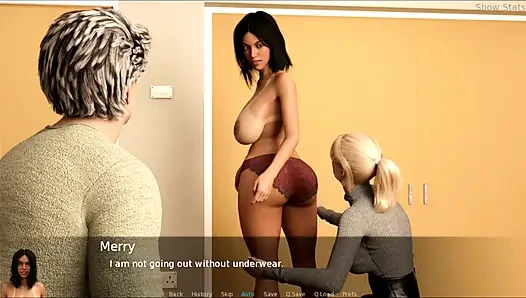 Проект «Горячая жена» No45 - Jenny помогла Merry раздеться