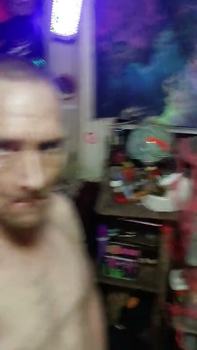 Solo masterbation with a big cock3