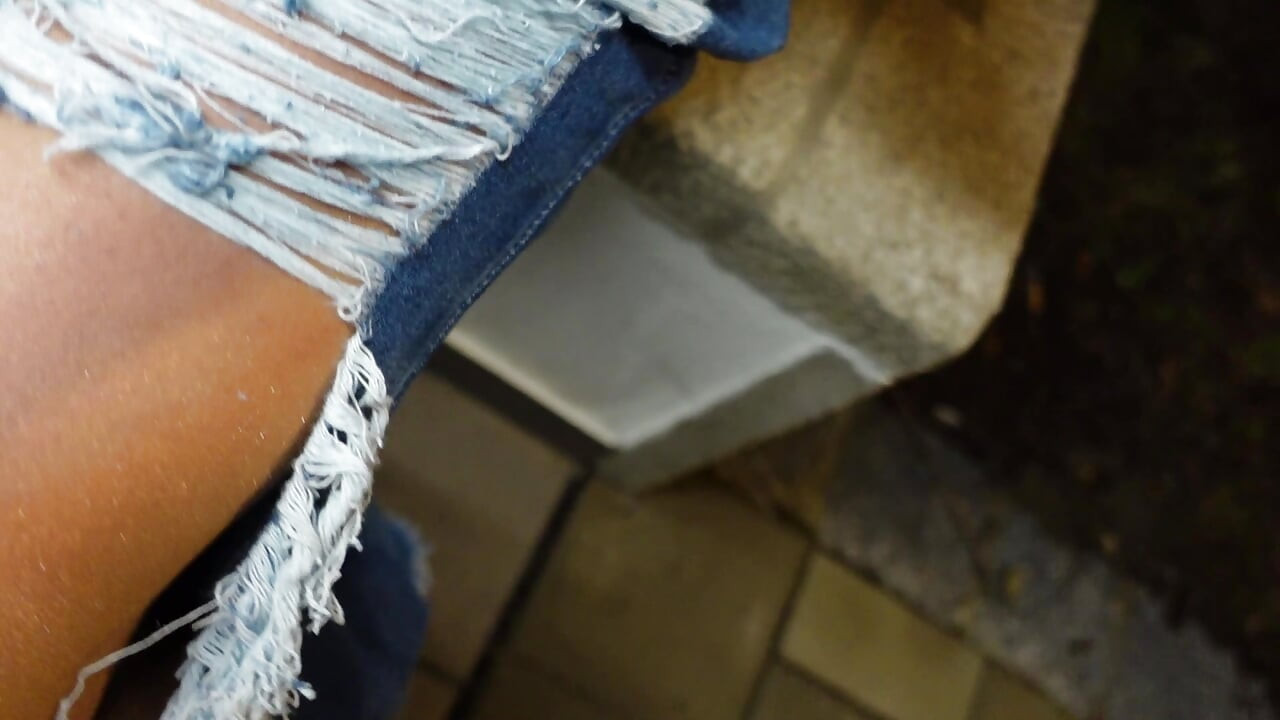 In my sexy ripped jeans I so hard