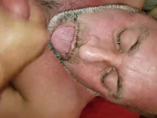 Daddy sucking & getting fucked by older daddy