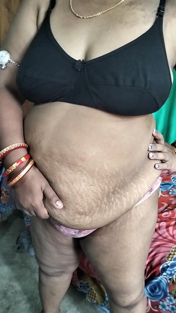Emotional moment from "Secret affair with Indian house wife during change her dress after shower"