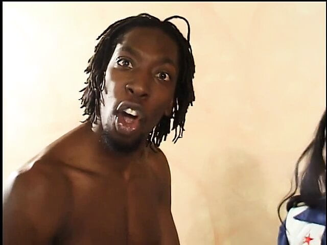 Ebony doll gets a ride on his dick