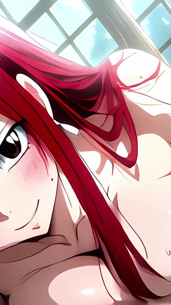 Fairy Tail Erza Takes Care of Your Cock with Her Wet Pussy and Mouth Thirsty for Hard Sex
