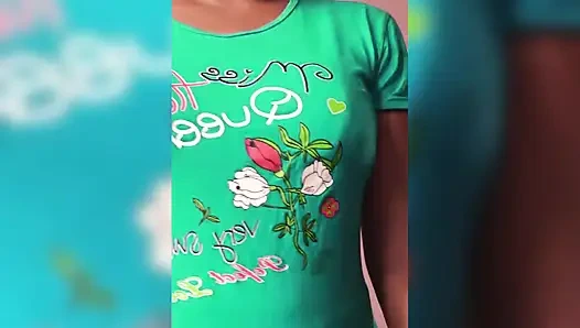 ammu t-shirt remove show big boobs and oil massage huge tits