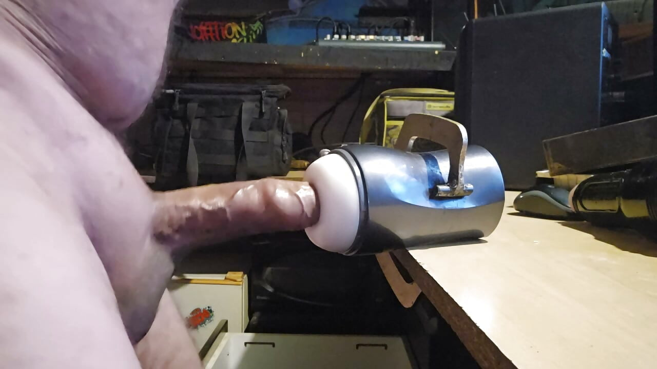 My very small uncut dick grows huge and cum while fucking toys