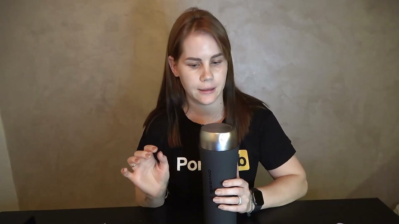 Hot review and unboxing of the male masturbator toy with two modes