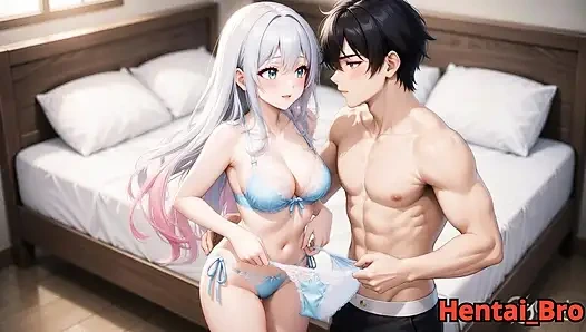 Sensual Silver-Haired Couple – Intimate Bedroom Passion