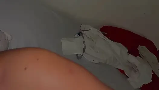 Indian MILF aunty tight pussy fucked by house worker in her bedroom