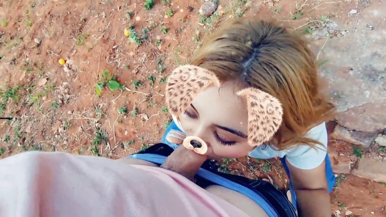 Blonde Latina Sucking Cock