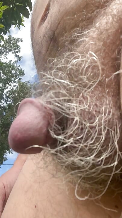 Nude in Front of the Avocado Tree