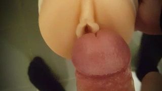 Big dick fucking Fleshlite with cum