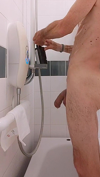 Captivating moment from "HypospadiasUK - A nice relaxing wank in the shower."