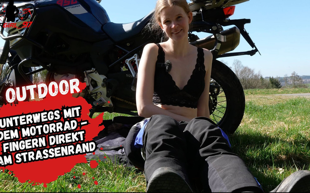 Secretly Fingered on a Biker Tour Until a Double Orgasm!