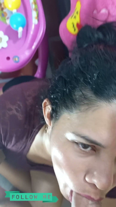 Neighbord blowjob deepthroat | Clip 1