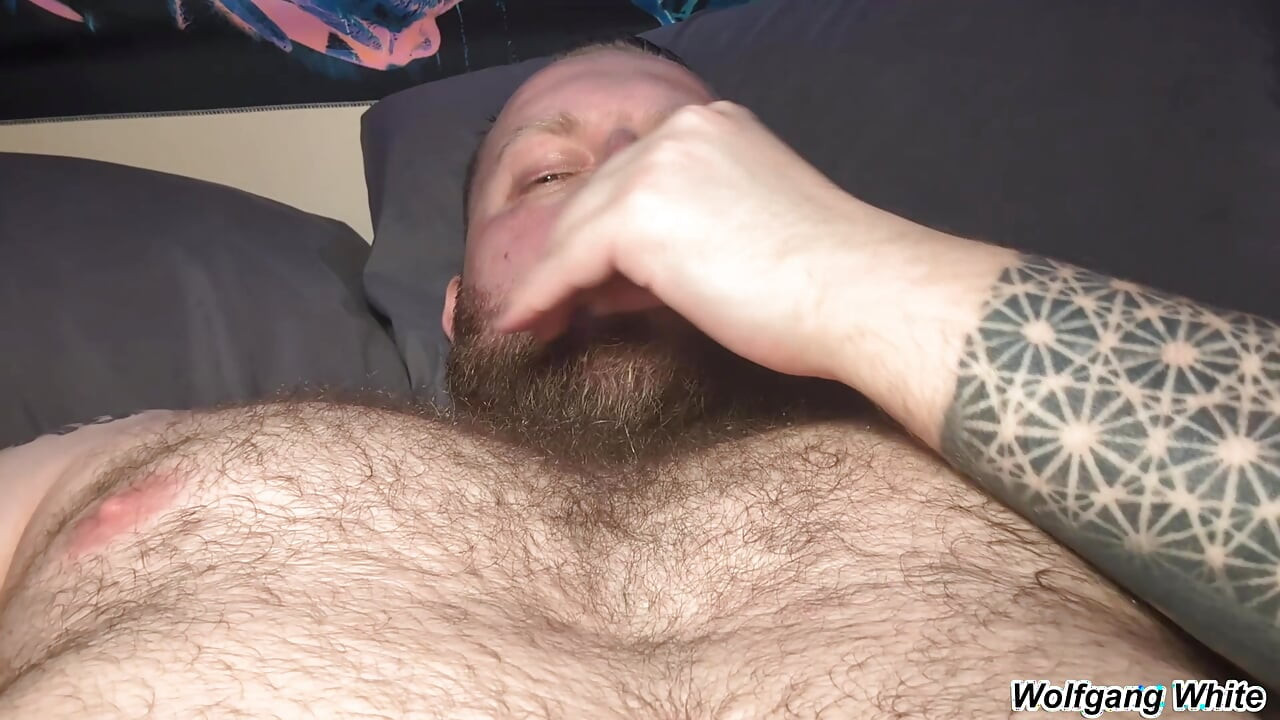 Lick Stepdaddy's NIPPLES While He Jerks Off - BOTTOM POV Roleplay - Wolfgang White Solo Masturbation