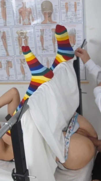 Memorable moment from "Patient goes to the gynecologist for the first time."