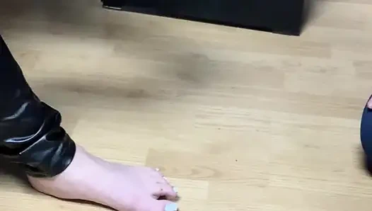 He Takes His Meal Thanks to My Feet...