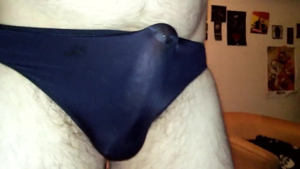 Precum in my black panties