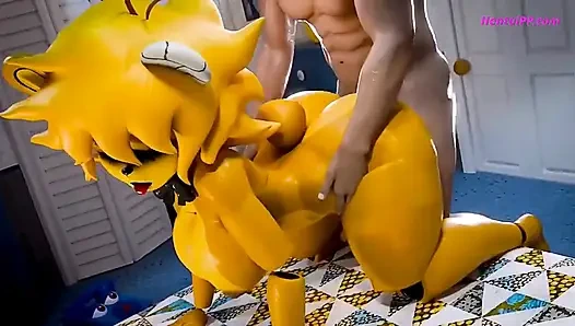 Goldene nacht sex (cartoon-parodie)