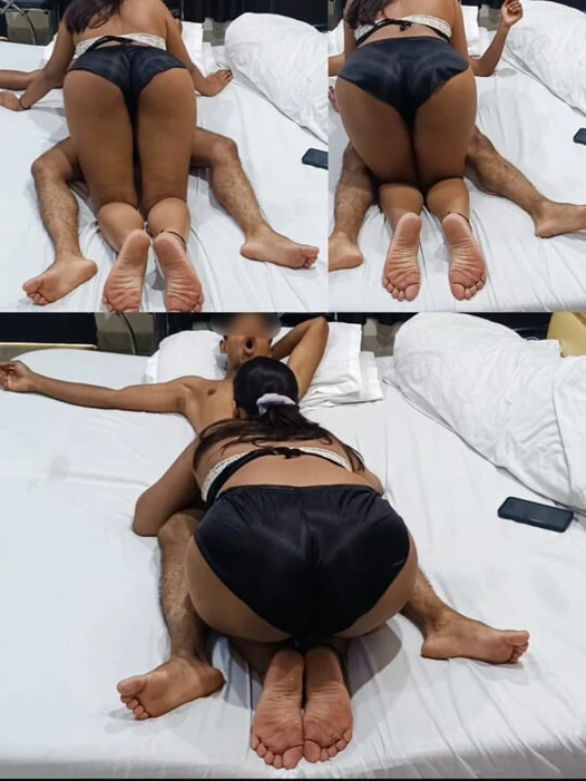 Pacar memberikan blowjob dalam dan ciuman romantis