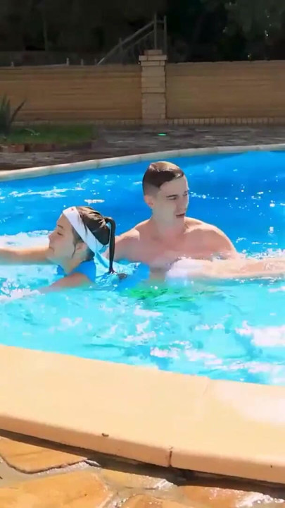 You can Find me at the Pool, See How Flexible I am at ClubSweethearts | Clip 1