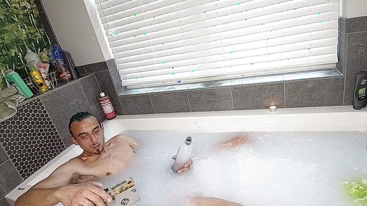 Bored as Hell Pumping My Cock in the Tub with My Bathmate