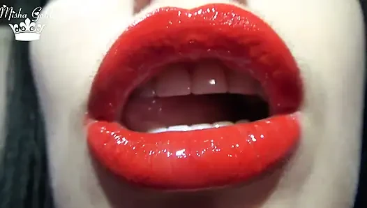 Red lips & lipgloss JOI