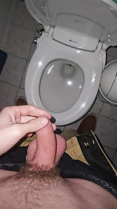 Quick Piss at My Mom's House for Mother's Day in My Blue Shirt