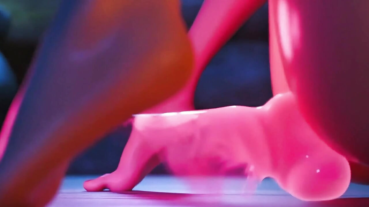 3D sex animation petite girl addict with ghost